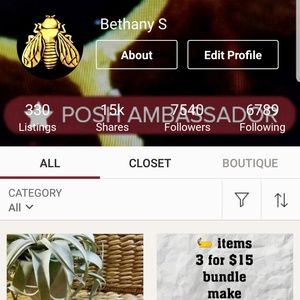 Stop by my original closet for amazing deals🐝